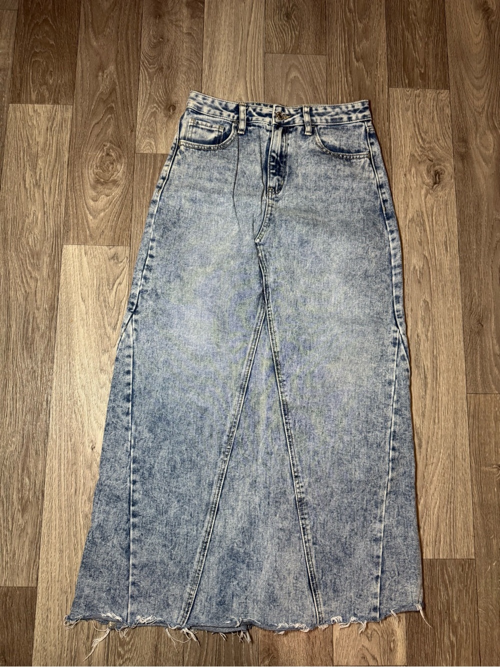 Ashley Mason Maxi Denim Skirt Size 8